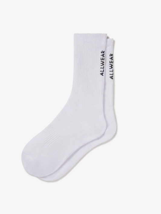 Organic 95% Cotton Crew Socks - Single Pair